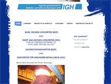 Tablet Screenshot of igh-gmbh.com